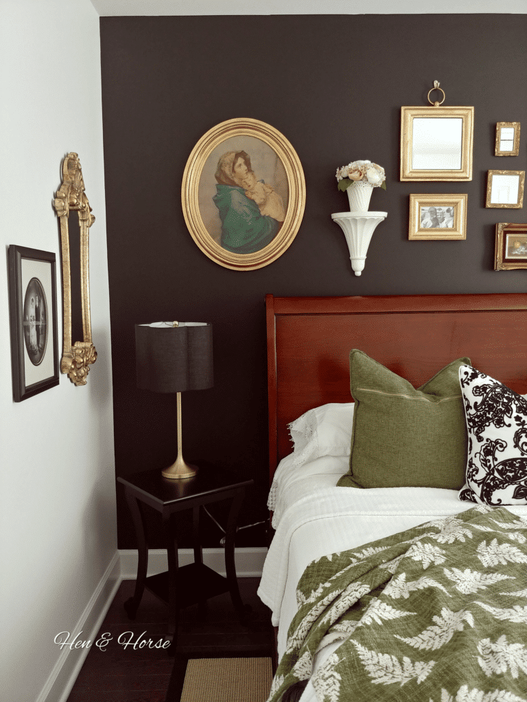 black accent wall