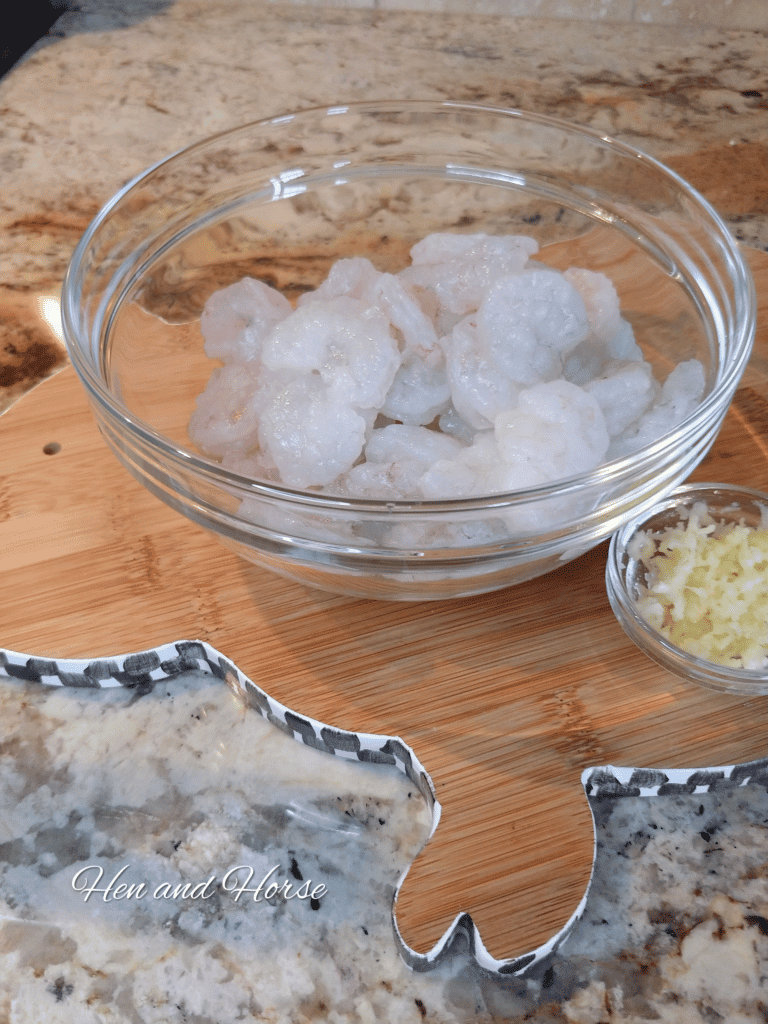 A bowl of ice on a table