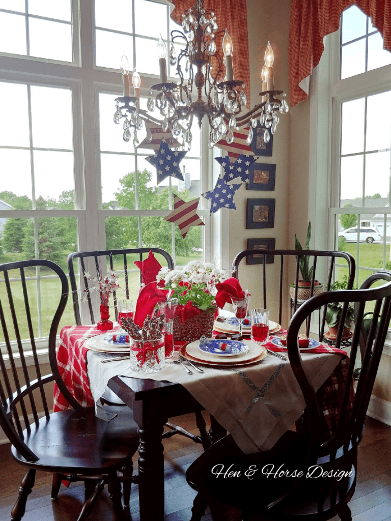 dining table in front of a window