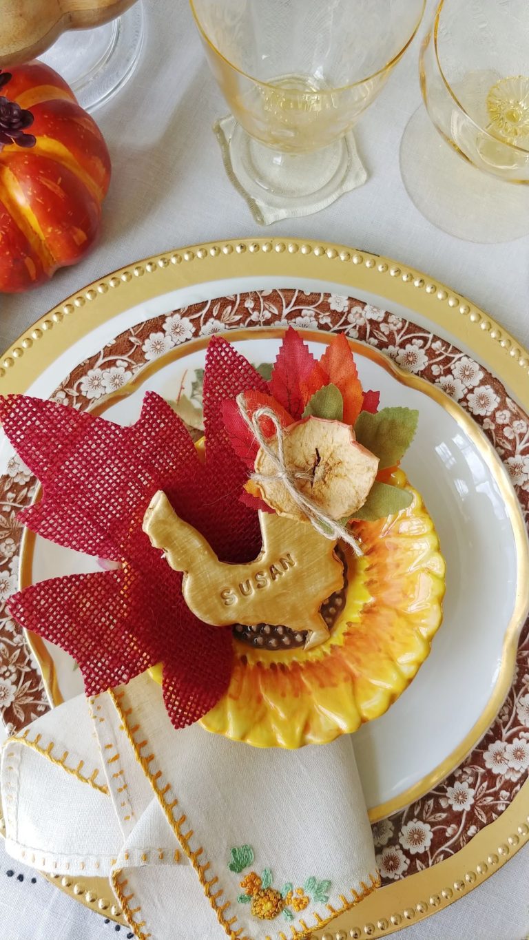 plate with faux rooster on top