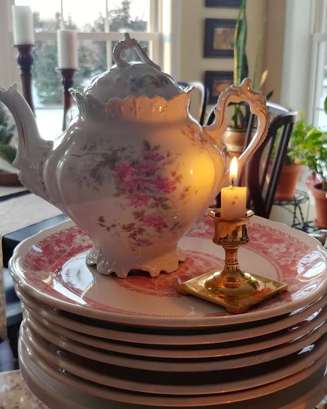 A teapot on a table