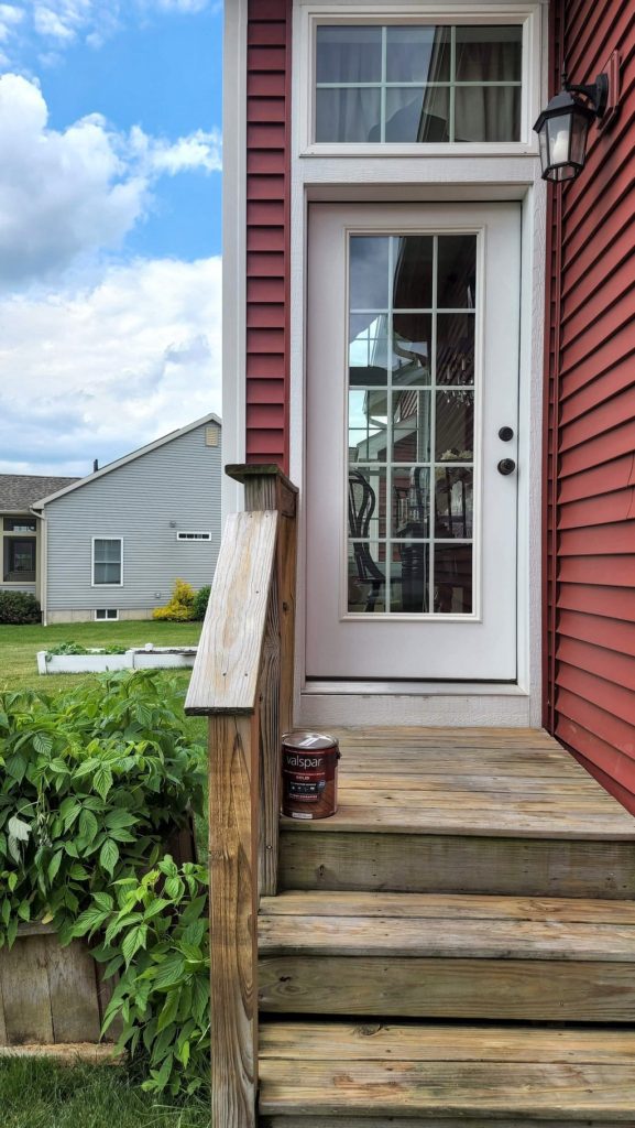 Wooden Steps unpainted