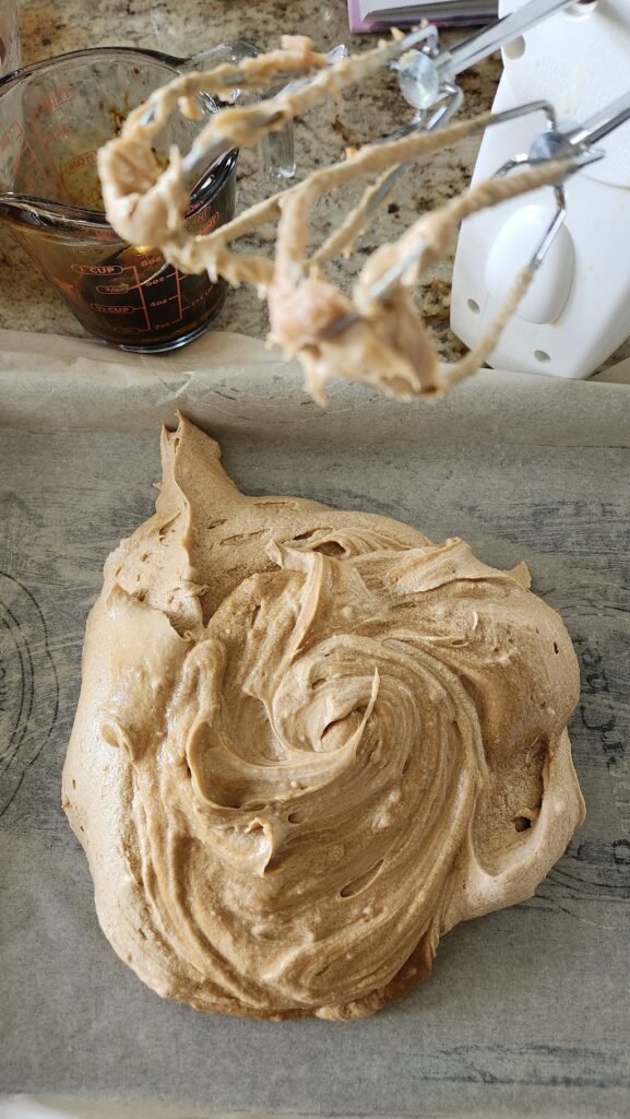 cappuccino dough in bowl