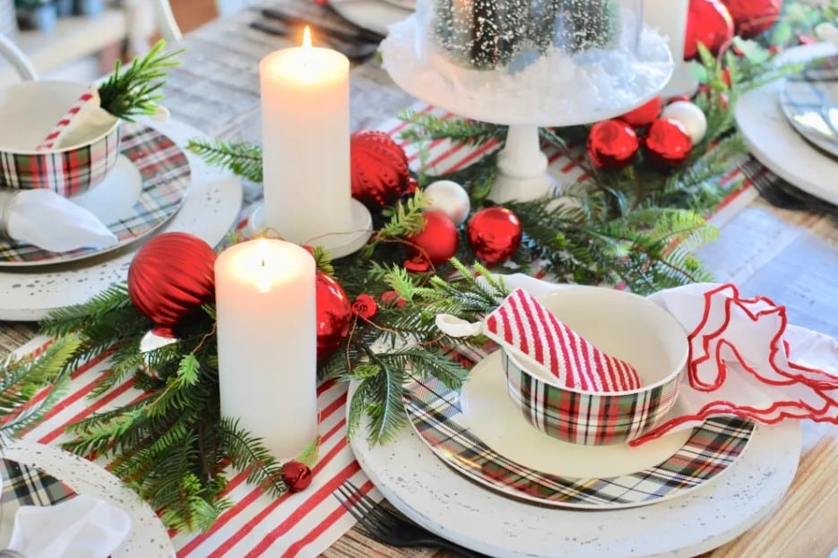 christmas tablescape