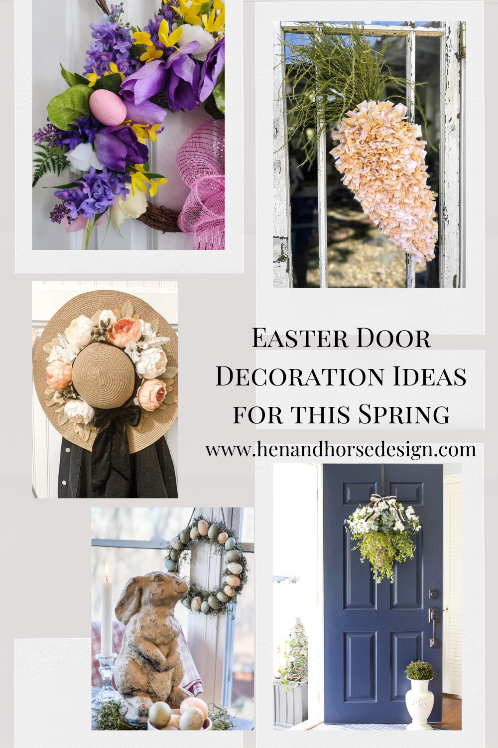 Easy Floral Spring Door Basket - On Sutton Place