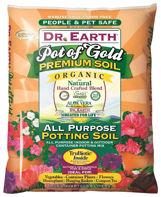 Dr. Earth bag of pot of gold premium soil