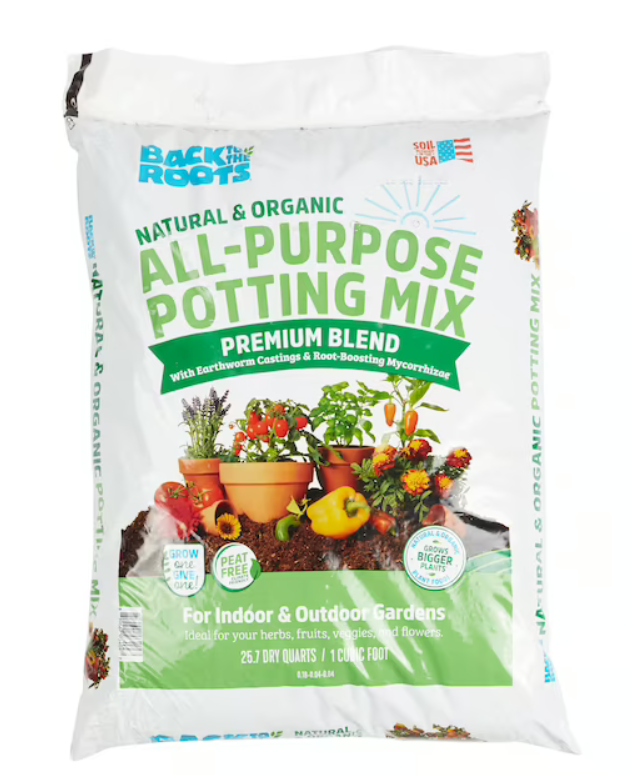 bag of all purpose potting mix premium blend