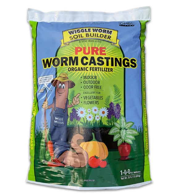 pure worm castings soil builder 