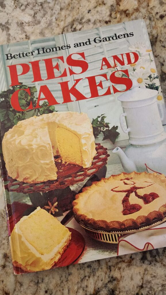 photo of cookbook pies and cakes