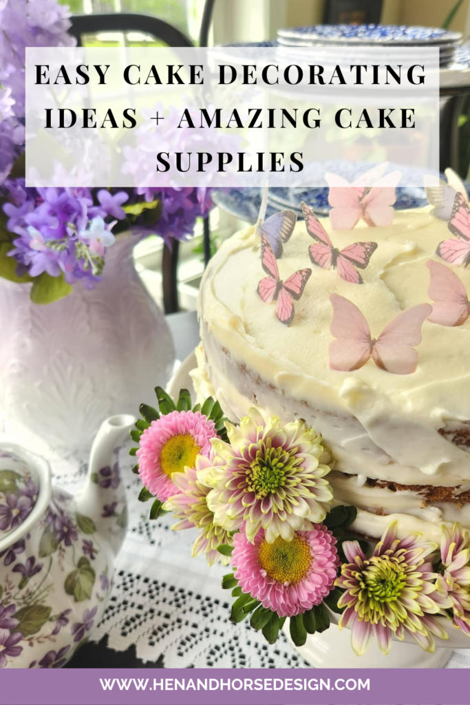 pinterest pin for amazing cake supplies graphic