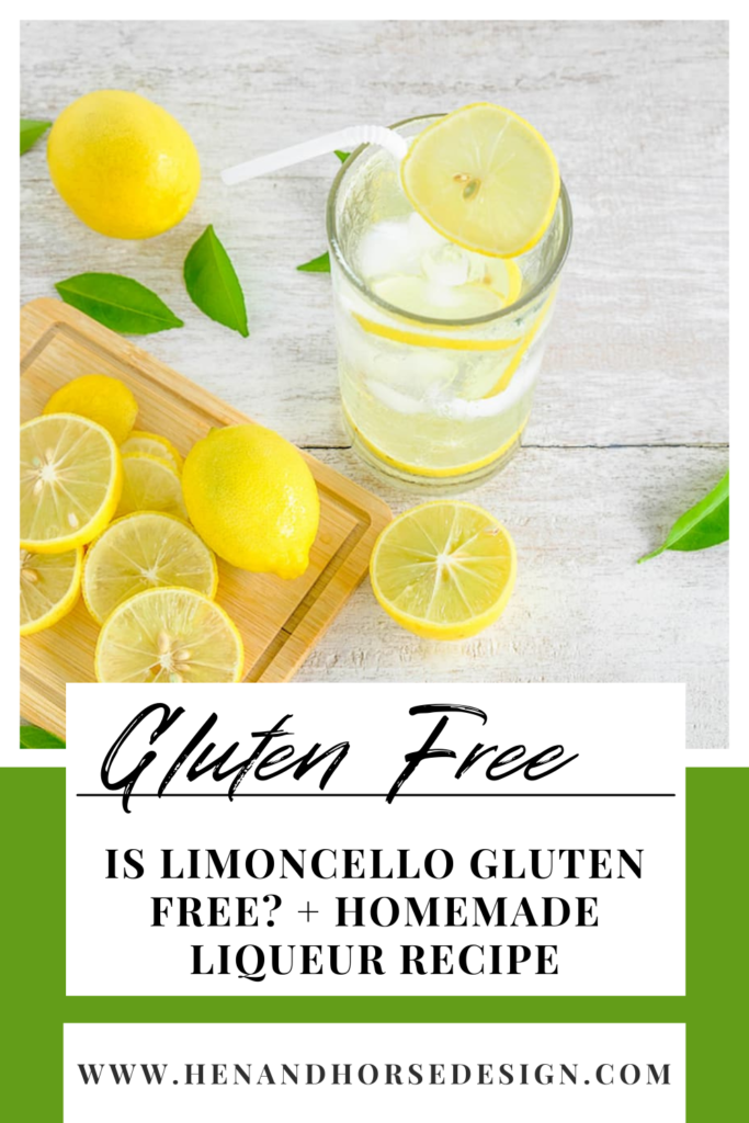 pinterest pin for limoncello gluten free blog post