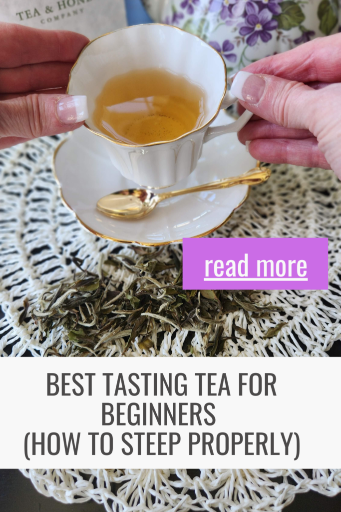 pinterest pin for best tasting tea for beginners