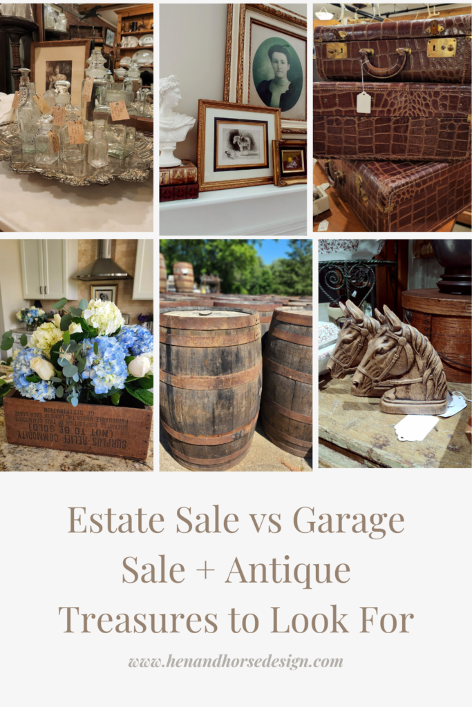 pinterest pin estate sale vs garage sale