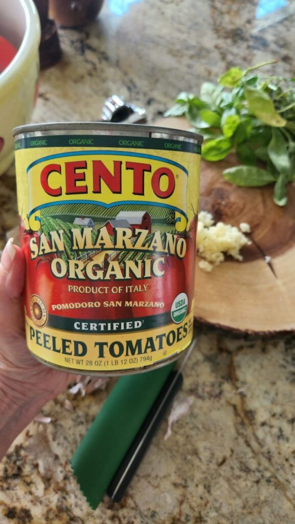 can of san marzano organic tomatoes