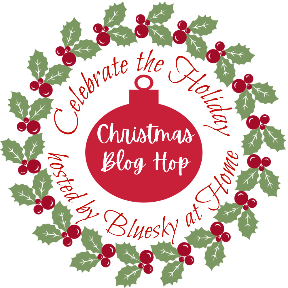 Celebrate the Holiday Christmas Hop Graphic with a red christmas ornament in the middle