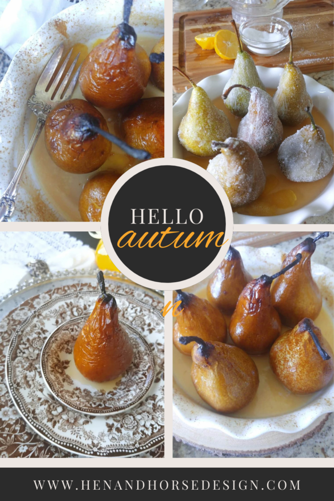 pinterest pin for easy baked pear recipe