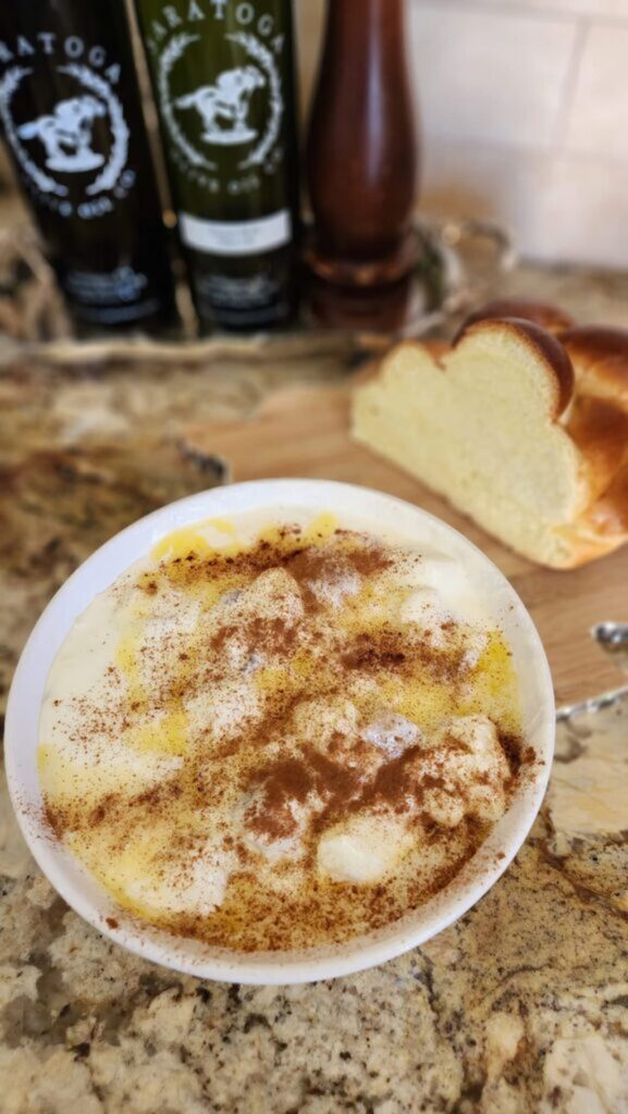 ricotta bread pudding recipe in souffle pan