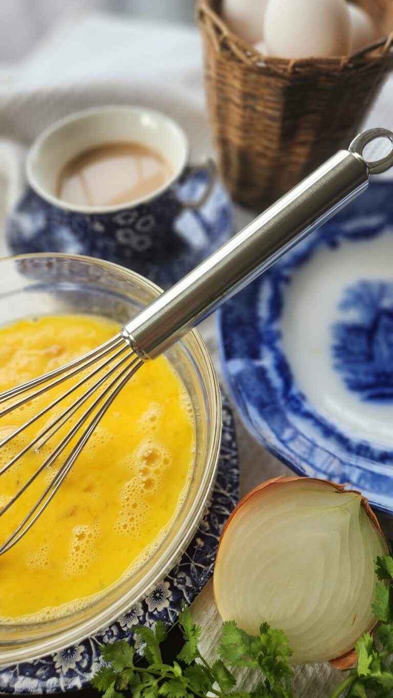 egg yolks in glass bowl ready to be mixed