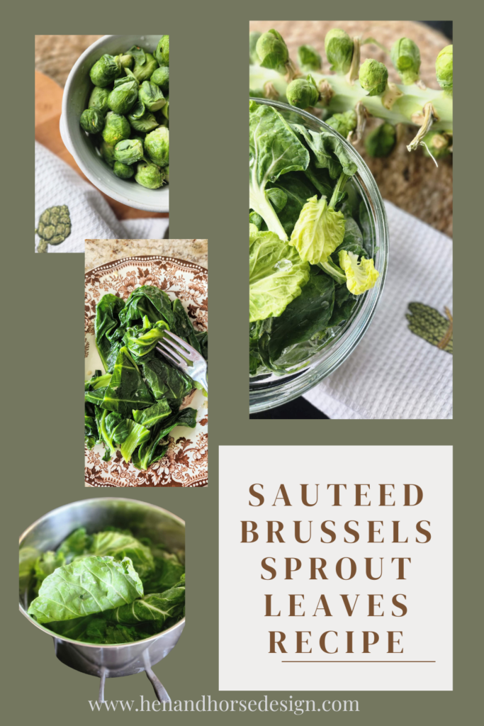 sauteed brussels sprout leaves pinterest pin