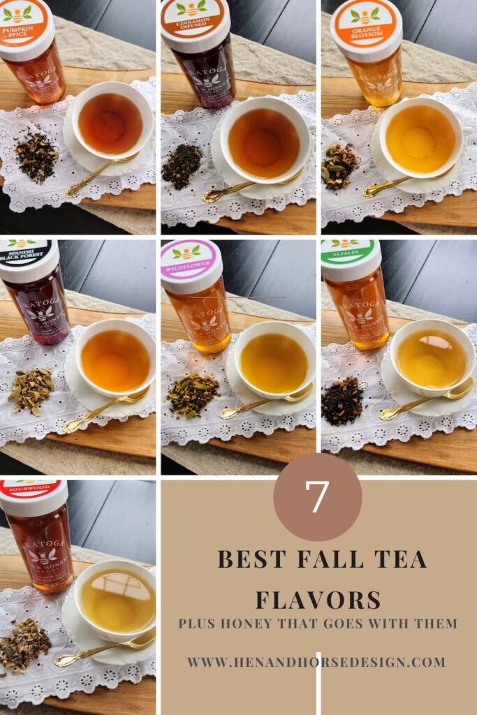 best fall teas and honeys Pinterest pin