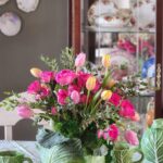 cabbage arrangement on dining table