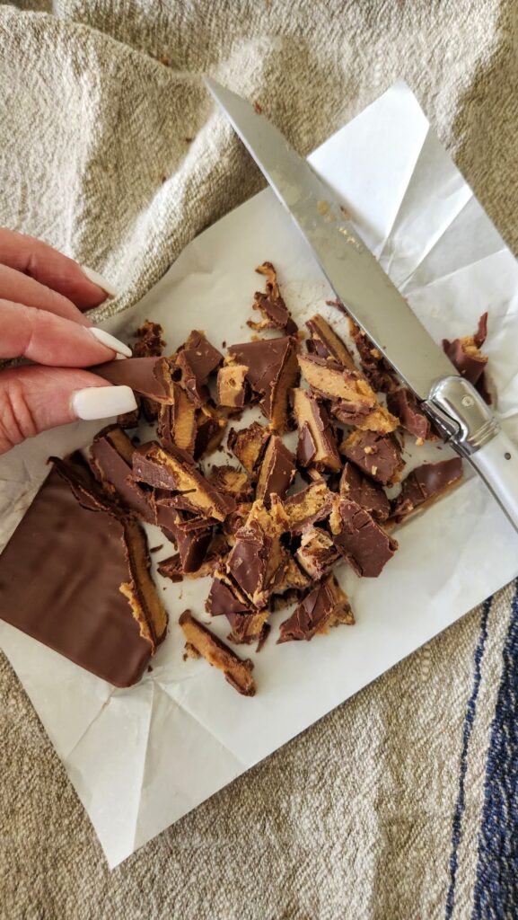 butter toffee chopped up