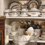 vintage items on shelving