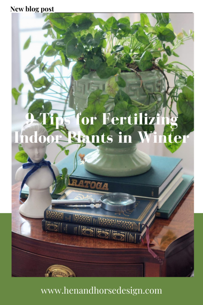 pinterest pin 9 tips for fertilizing indoor plants in winter 
