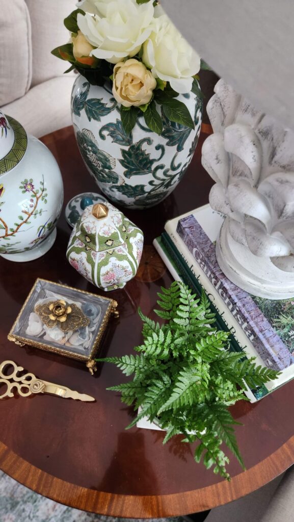 leatherleaf fern on table