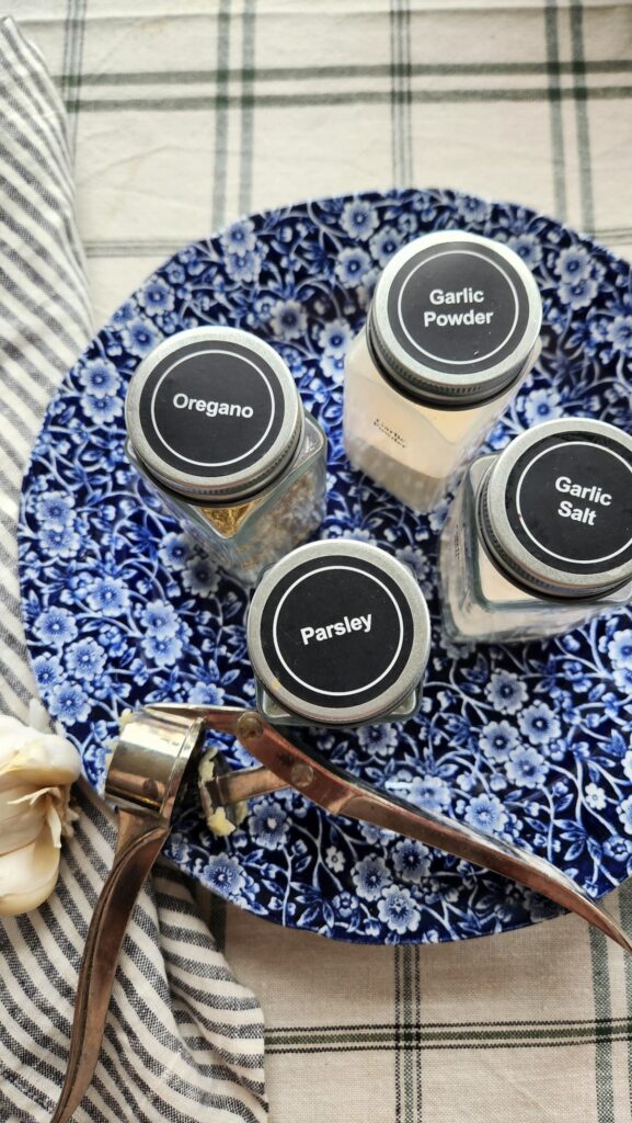 Seasonings on the table