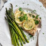 one-pan baked salmon with asparagus