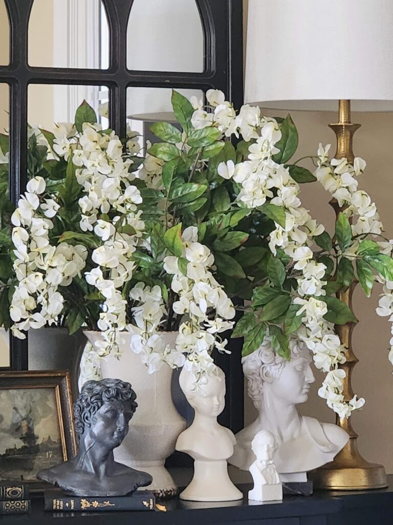 wisteria on sideboard