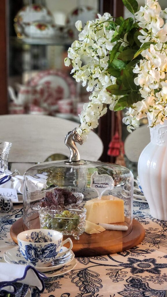 vagabond house horse head cheese board derby tablescape