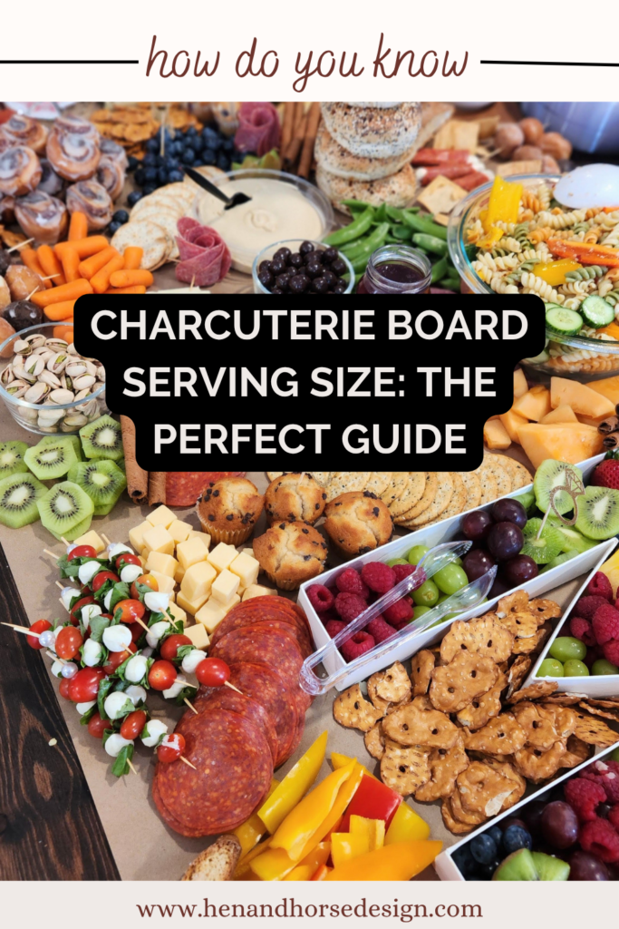 charcuterie board serving size pinterest